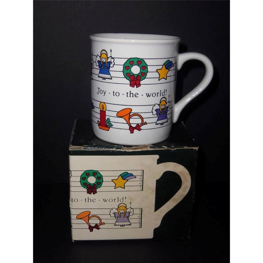 Joy To The World Mug Cup Christmas Hallmark 1984 -111401